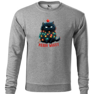 Bluza bez kaptura crewneck MERRY WHAT? Świąteczna 0011