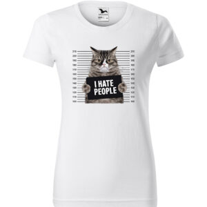 Koszulka Damska T-Shirt Kociara – I HATE PEOPLE – 0012